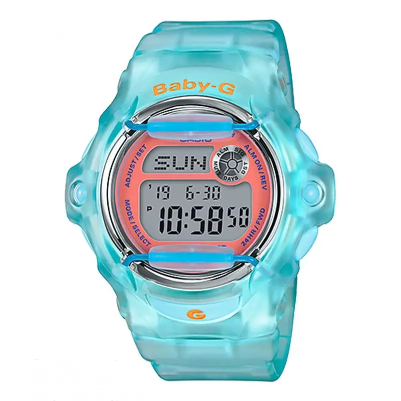 Casio Baby-G Bg-169R-2Cdr Digital Quartz Blue Resin Women's Watch 1