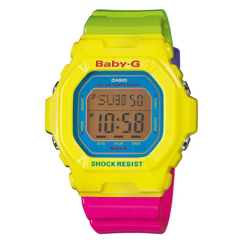 Casio Baby-G Bg-5607-9Dr Digital Quartz Rainbow Resin Women's Watch 1