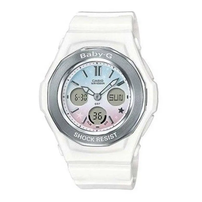 Casio Baby-G Bga-100St-7Adr Digital Quartz White Resin Women's Watch 1