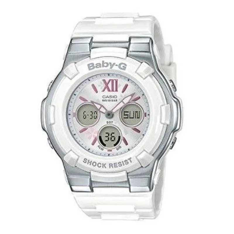 Casio Baby-G Bga-110Bl-7Bdr Digital Quartz White Resin Women's Watch 1