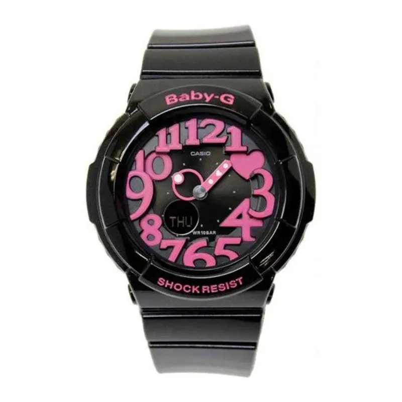 Casio Baby-G Bga-130-1Bdr Digital Quartz Black Resin Women's Watch 1