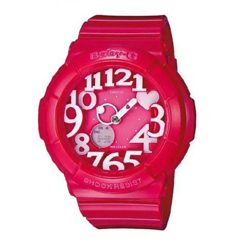 Casio Baby-G Bga-130-4Bdr Digital Quartz Pink Resin Women's Watch 1