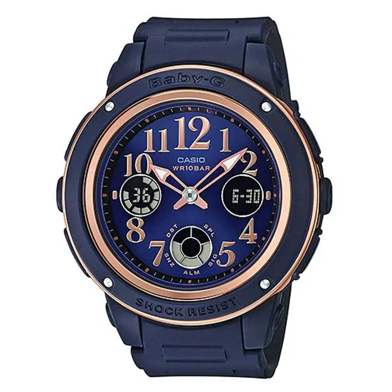 Casio Baby-G Bga-150Pg-2B2dr Digital Quartz Blue Resin Women's Watch 1