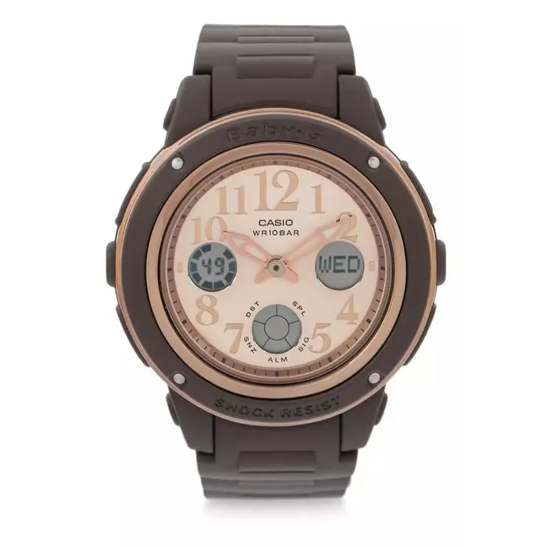 Casio Baby-G Bga-150Pg-5B1dr Digital Quartz Brown Resin Women's Watch 1