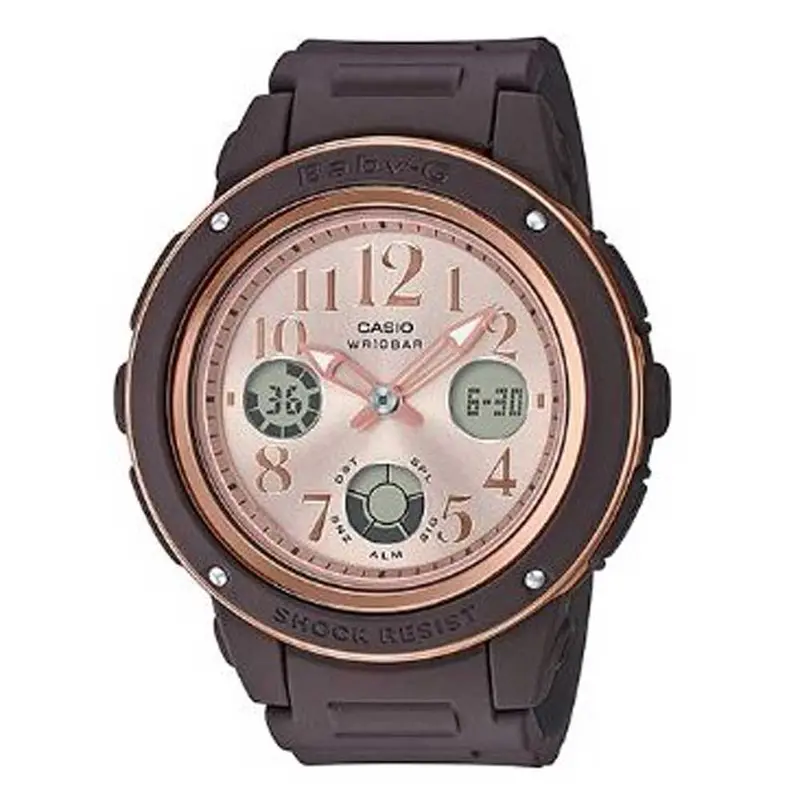 Casio Baby-G Bga-150Pg-5B1dr Digital Quartz Brown Resin Women's Watch 2