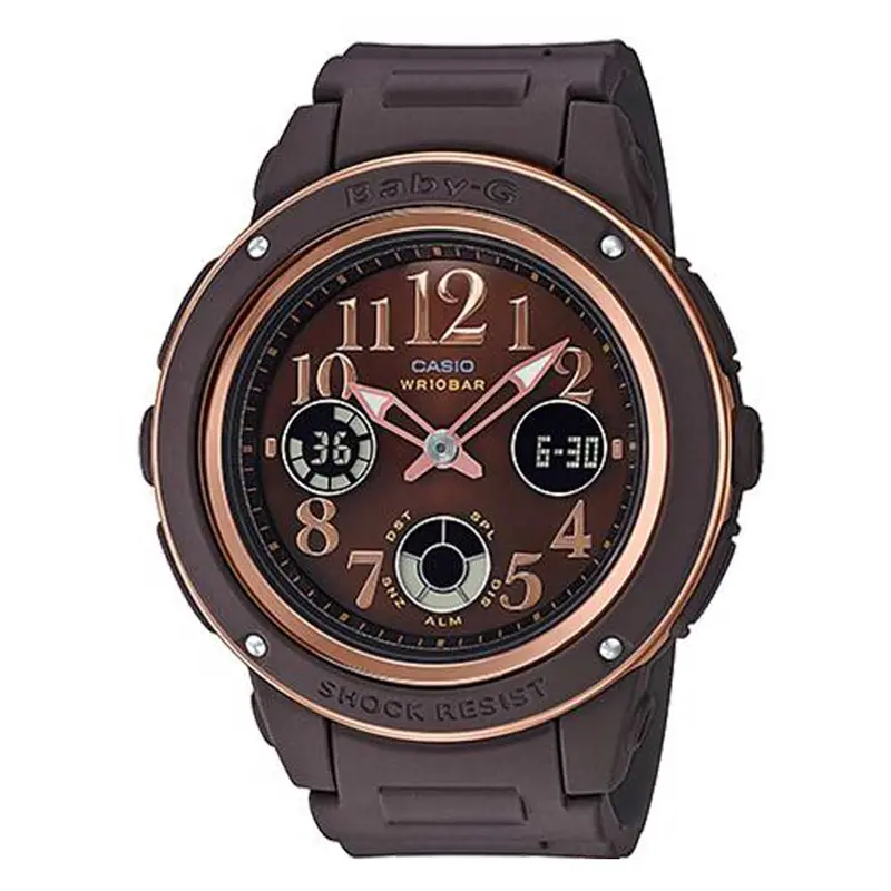 Casio Baby-G Bga-150Pg-5B2dr Digital Quartz Brown Resin Women's Watch 1