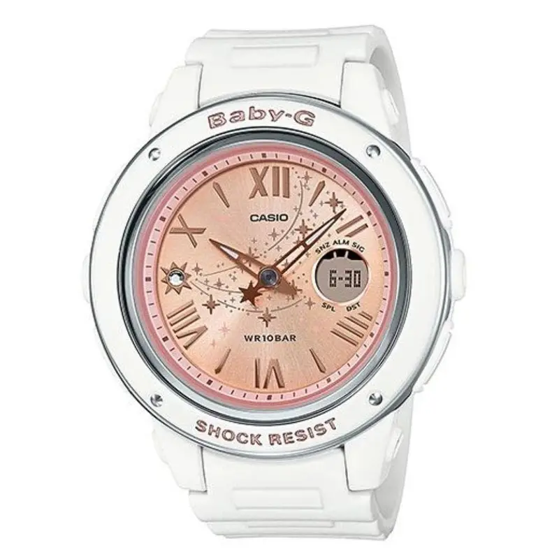 Casio Baby-G Bga-150St-7Adr Digital Shooting Star Series White Women's Watch 1