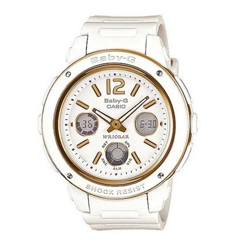Casio Baby-G Bga-151-7Bdr Digital Quartz White Resin Women's Watch 1