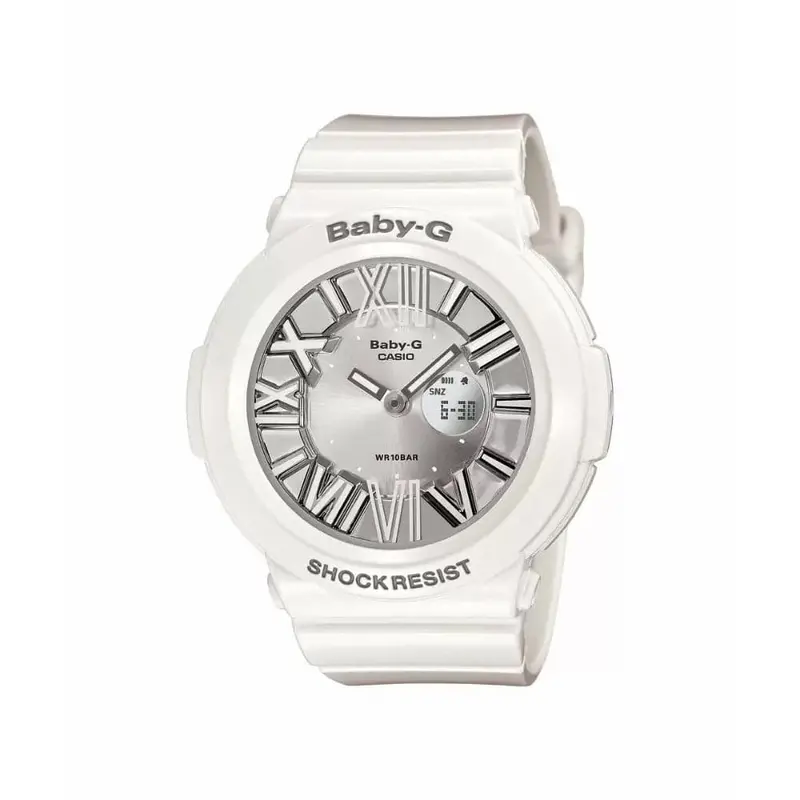 Casio Baby-G Bga-160-7B1dr Neon Illuminator Digital Quartz White Resin Women's Watch 1
