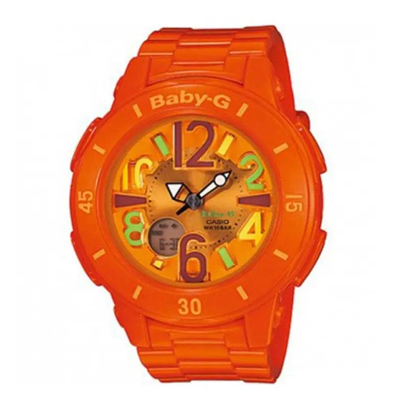 Casio Baby-G Bga-171-4B2dr Neon Illuminator Digital Quartz Orange Resin Women's Watch 1