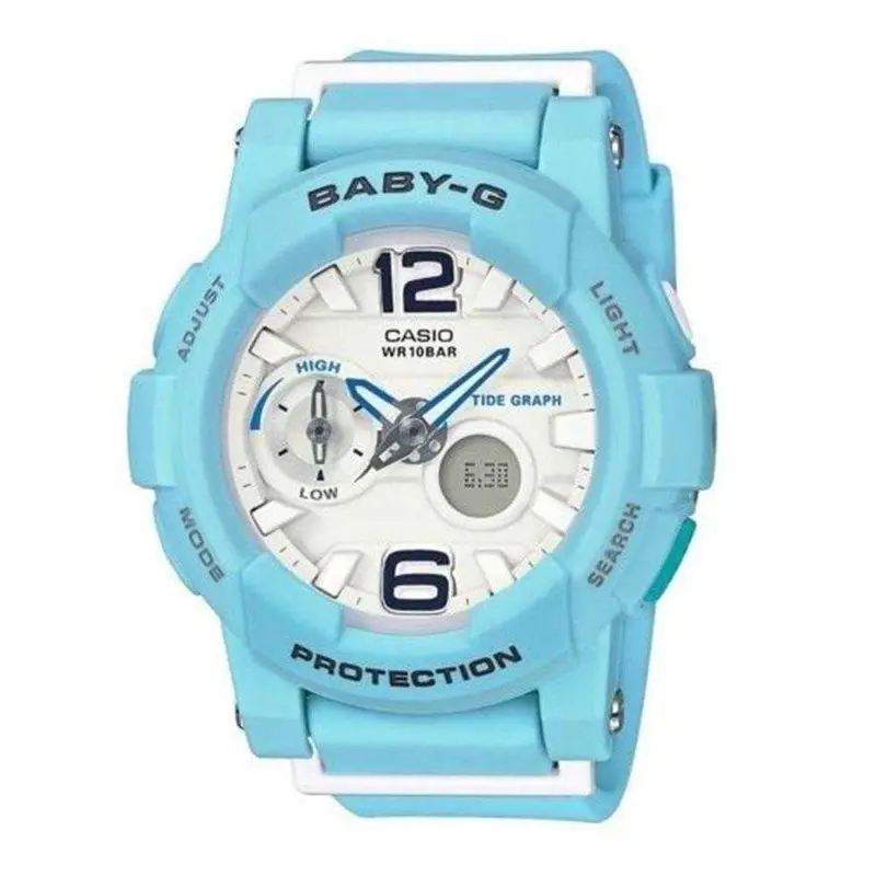 Casio Baby-G Bga-180Be-2Bdr Digital Quartz Blue Resin Women's Watch 1