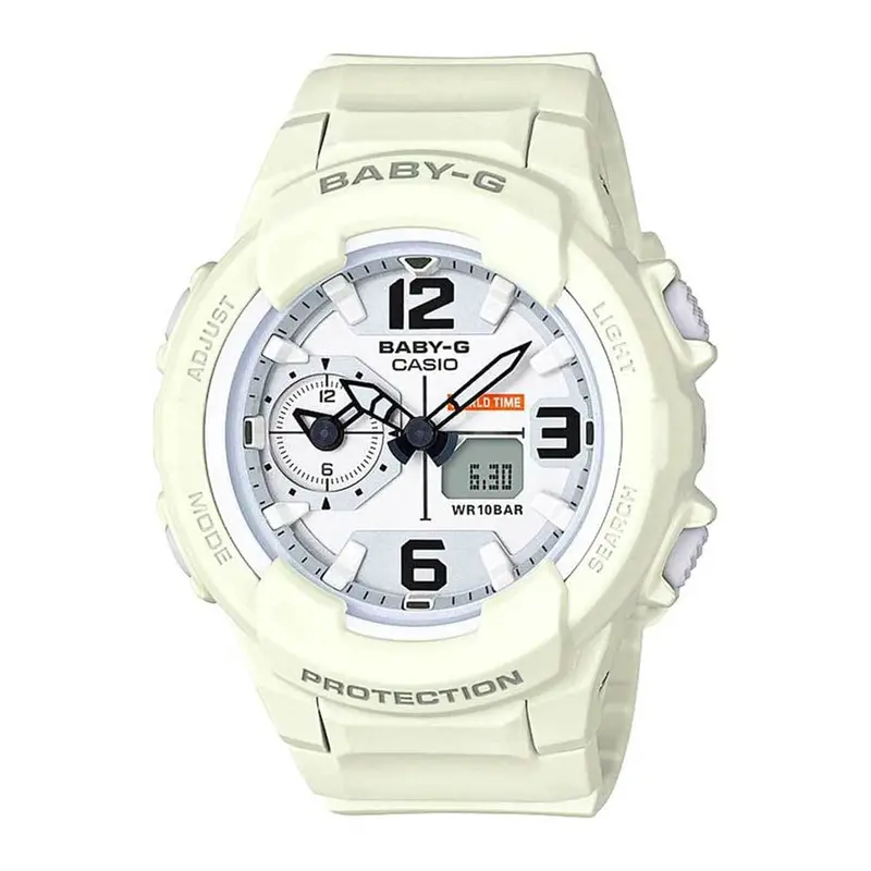 Casio Baby-G Bga-230-7B2dr-P Digital Quartz White Resin Unisex's Watch 1