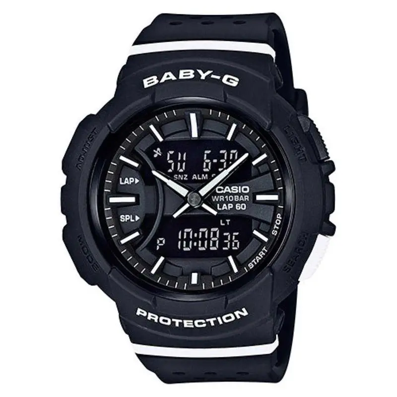 Casio Baby-G Bga-240-1A1dr Running Digital Quartz Black Resin Women's Watch 1