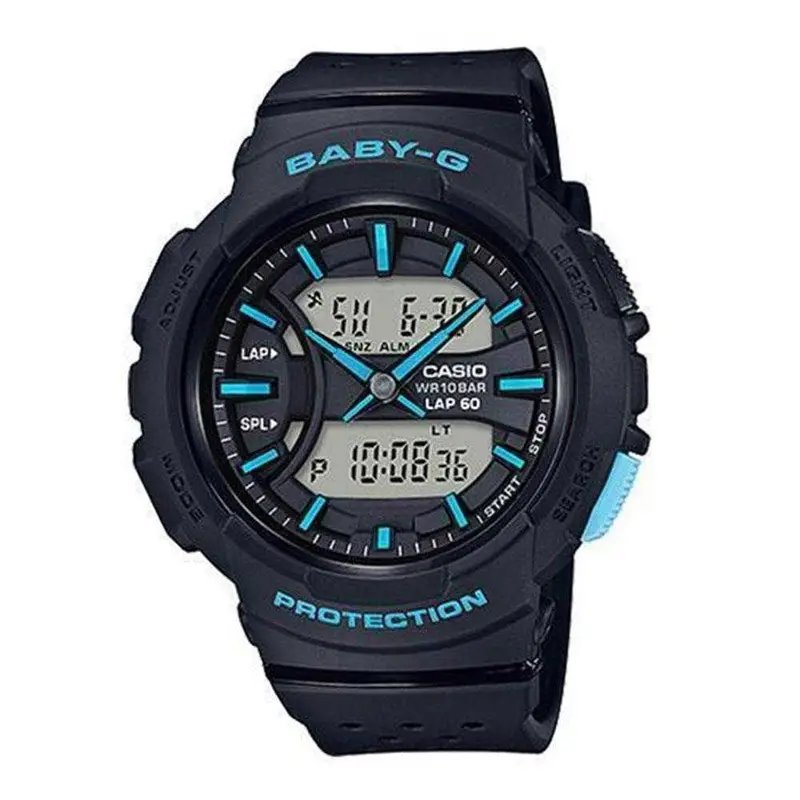Casio Baby-G Bga-240-1A3dr Running Digital Quartz Blue Resin Women's Watch 1