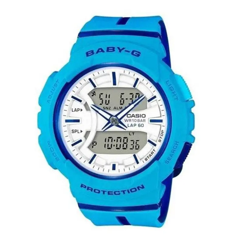 Casio Baby-G Bga-240L-2A2dr Running Digital Quartz Blue Resin Women's Watch 1