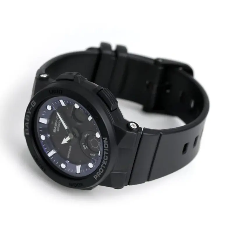 Casio Baby-G Bga-250-1Adr Black Stainless Steel Resin Strap Women's Watch 2