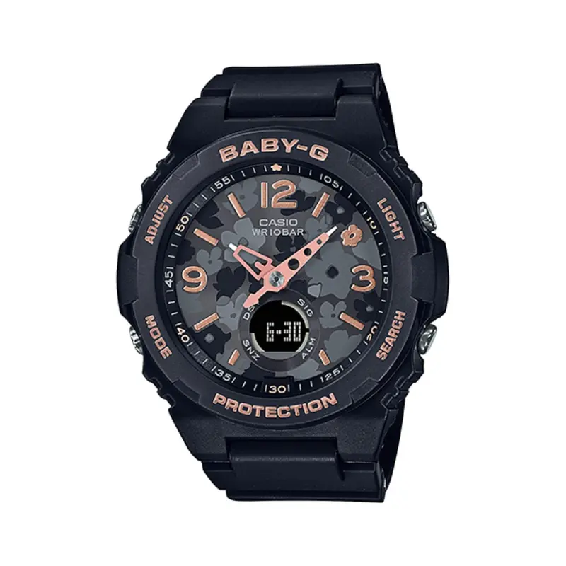 Casio Baby-G Bga-260Fl-1Adr Analog Digital Black Resin Women's Watch 1