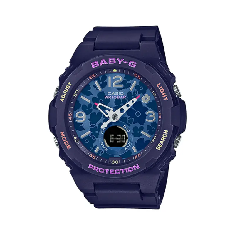 Casio Baby-G Bga-260Fl-2Adr Blue Analog Digital Resin Strap Women's Watch 1