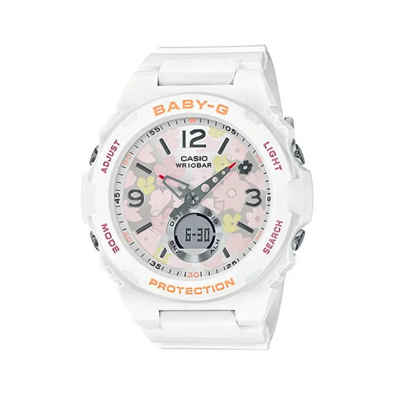 Casio Baby-G Bga-260Fl-7Adr White Resin Strap Women's Watch 1