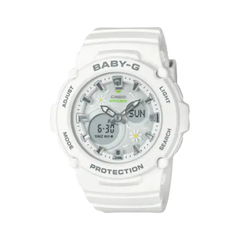 Casio Baby-G Bga-270Fl-7Adr White Resin Strap Womens Watch 1