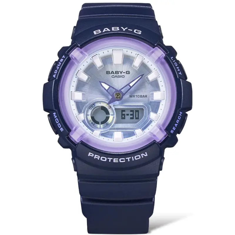 Casio Baby-G Bga-280Dr-2Adr Purple Resin Strap Womens Watch 1