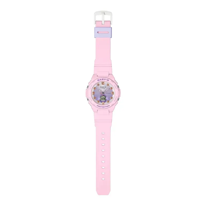 Casio Baby-G Bga-320 Series Pink Resin Strap Women Watch Bga-320-4Adr 2