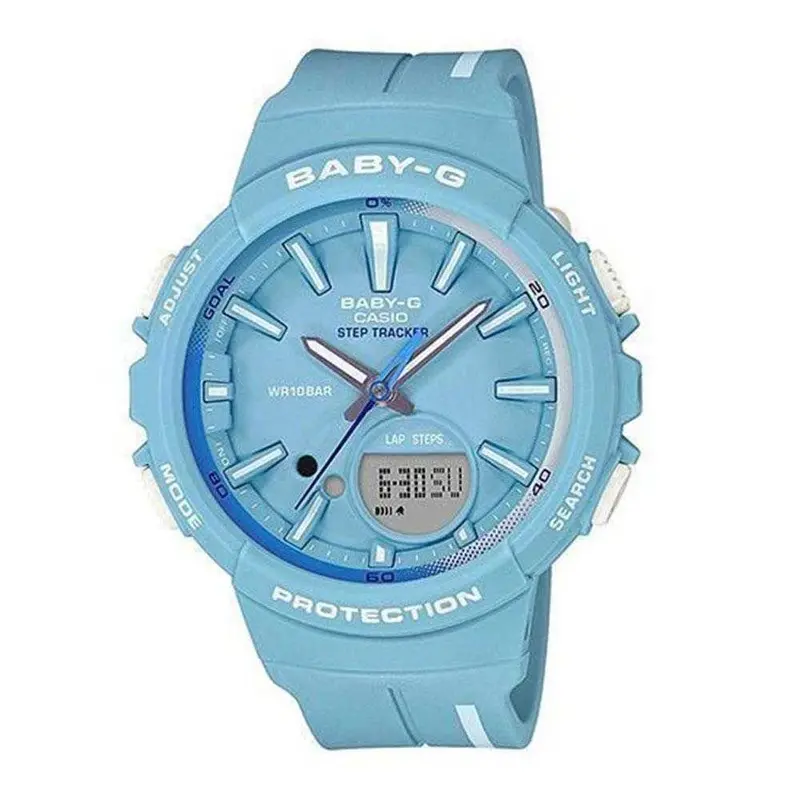 Casio Baby-G Bgs-100Rt-2Adr Digital Quartz Blue Resin Women's Watch 1