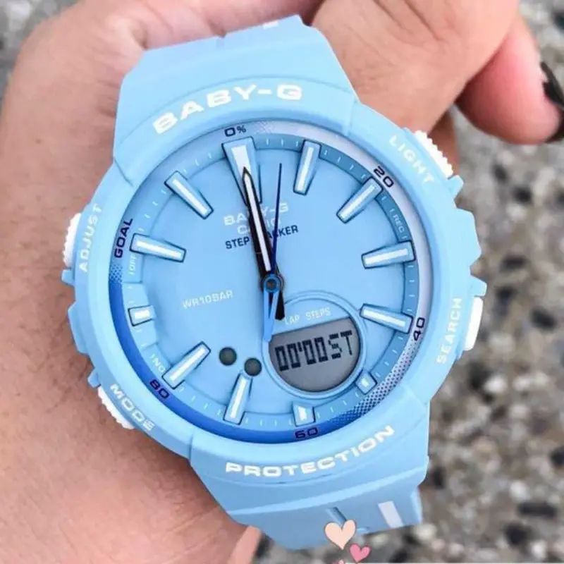 Casio Baby-G Bgs-100Rt-2Adr Digital Quartz Blue Resin Women's Watch 2