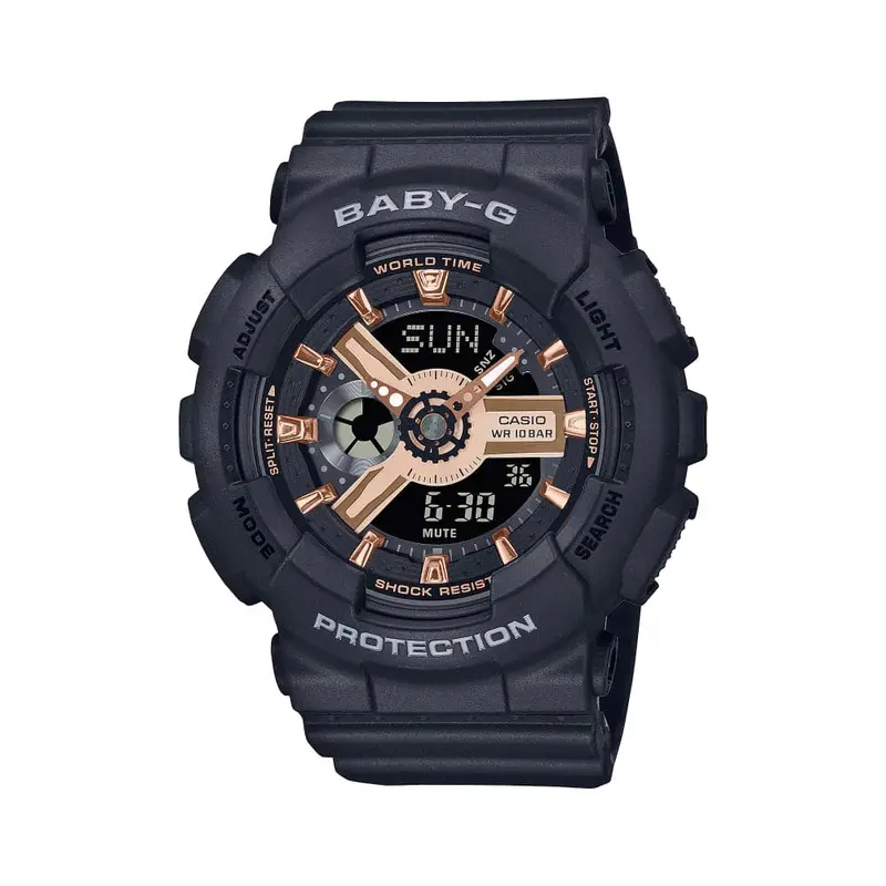 Casio Baby-G Black Resin Strap Women Watch Ba-110Xrg-1Adr-P 1