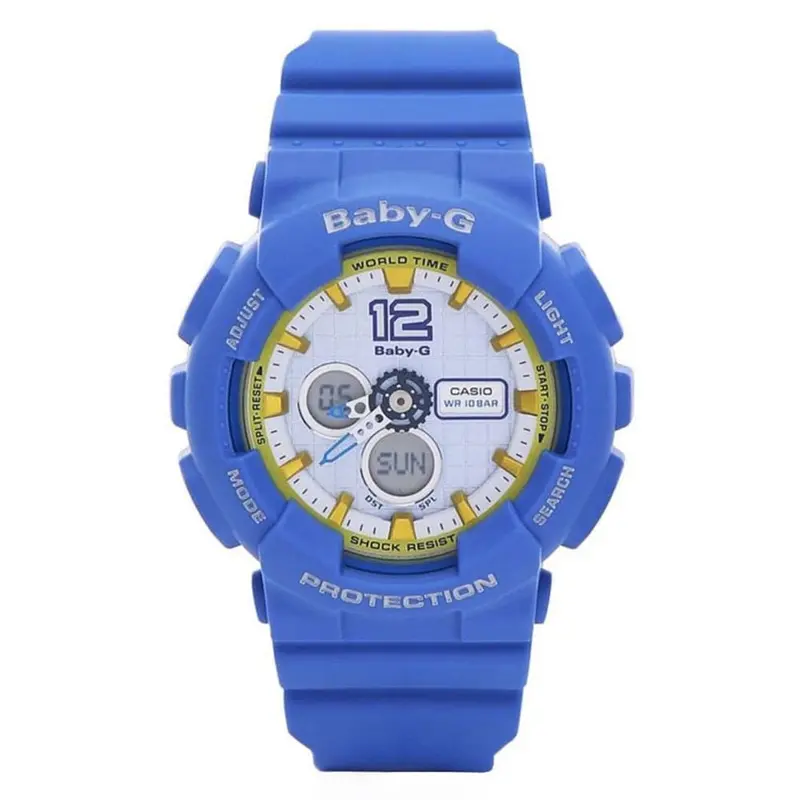 Casio Baby-G Blue Resin Strap Women Watch Ba-120-2Bdr-P 1