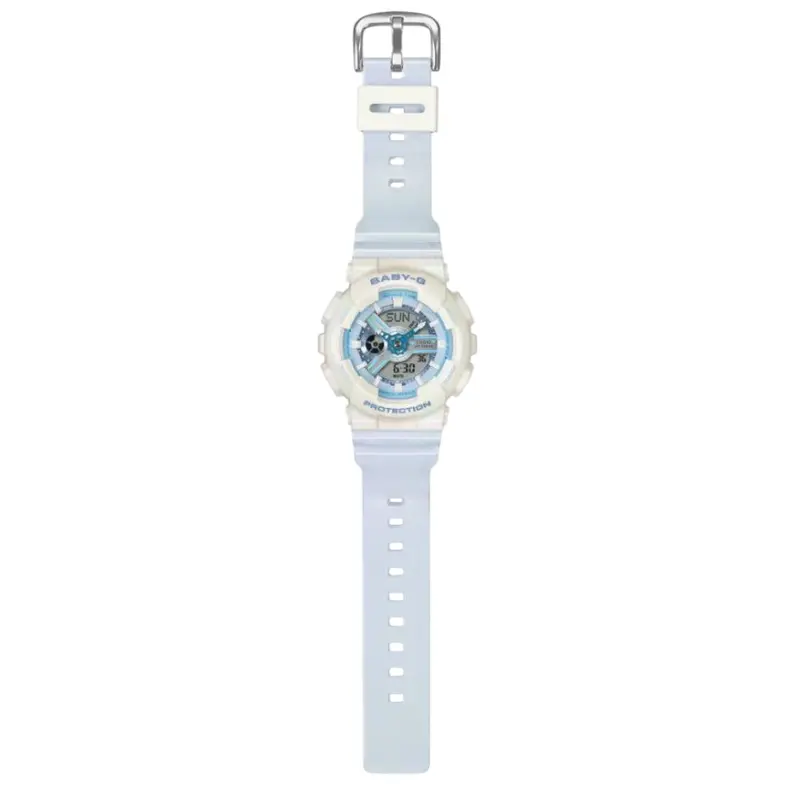 Casio Baby-G Blue Resin Strap Women's Watch - Shock Resistant | Ba-110Pd-2Adr 2