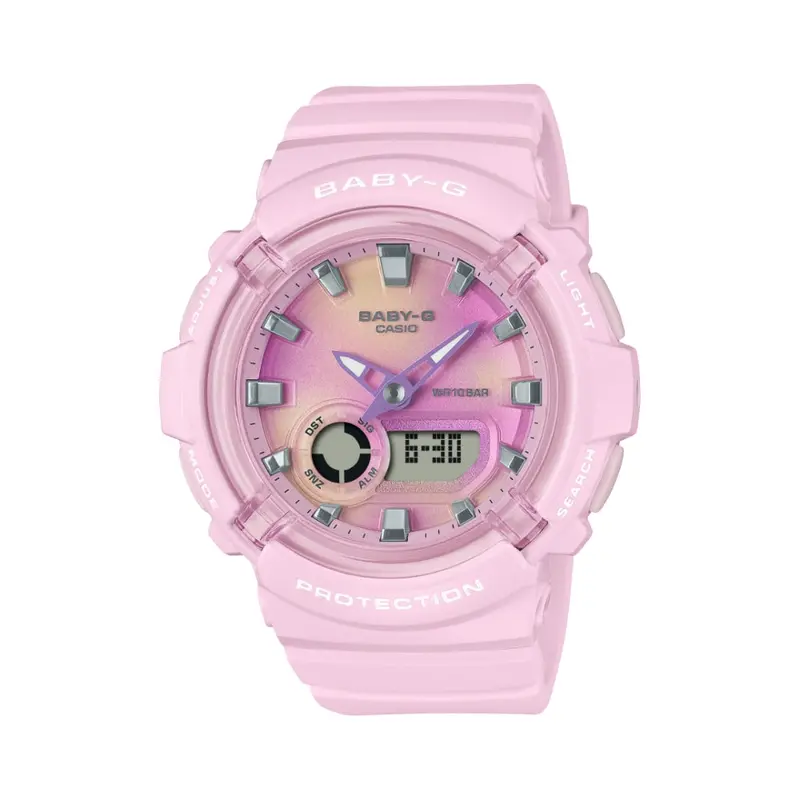 Casio Baby-G Digital-Analogue Pink Resin Strap Women Watch Bga-280Td-4Adr-P 1