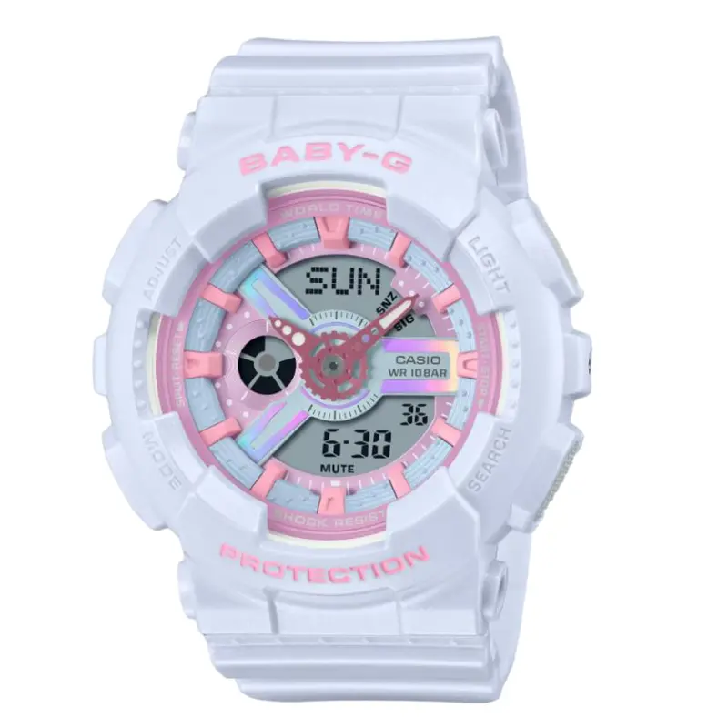 Casio Baby-G Digital-Analogue Resin Strap Women Watch Ba-110Fh-2Adr-P 1