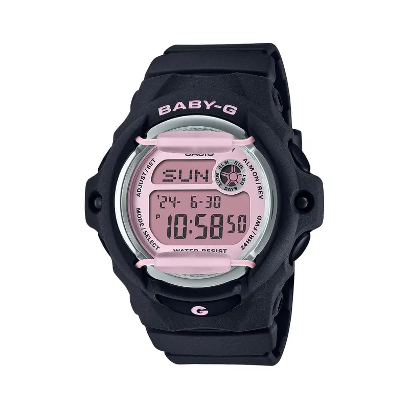 Casio Baby-G Digital Black Resin Strap Women Watch Bg-169U-1Cdr-P 1