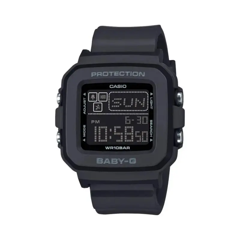 Casio Baby-G Digital Black Resin Strap Women's Watch Bgd-10-1Dr-P 1
