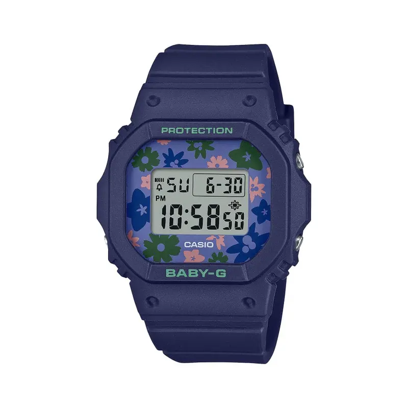 Casio Baby-G Digital Blue Resin Strap Women Watch Bgd-565Rp-2Dr 1