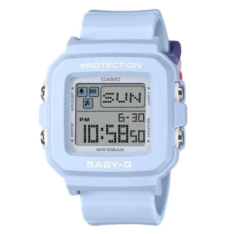 Casio Baby-G Digital Blue Resin Strap Women's Watch Bgd-10L-2Dr-P 1