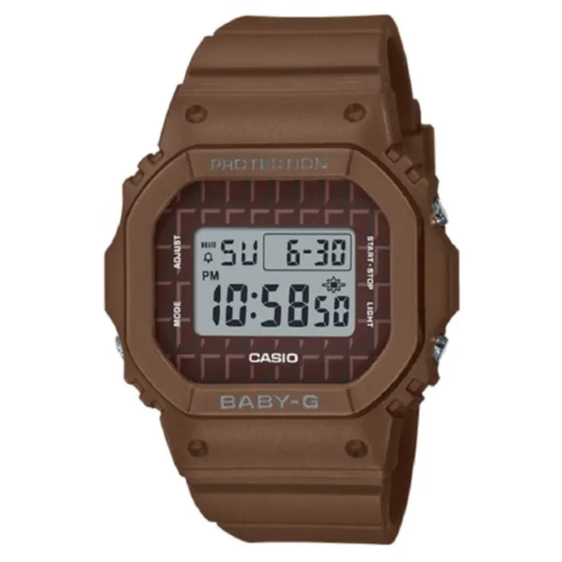 Casio Baby-G Digital Brown Resin Strap Women Watch Bgd-565Usw-5Dr 1