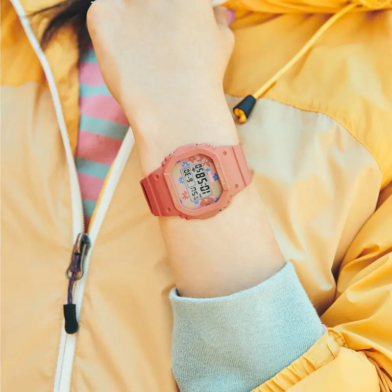 Casio Baby-G Digital Orange Resin Strap Women Watch Bgd-565Rp-4Dr 2