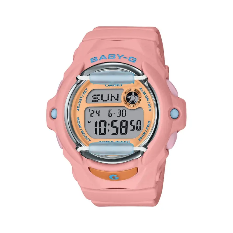 Casio Baby-G Digital Pink Resin Strap Women Watch Bg-169Pb-4Dr 1
