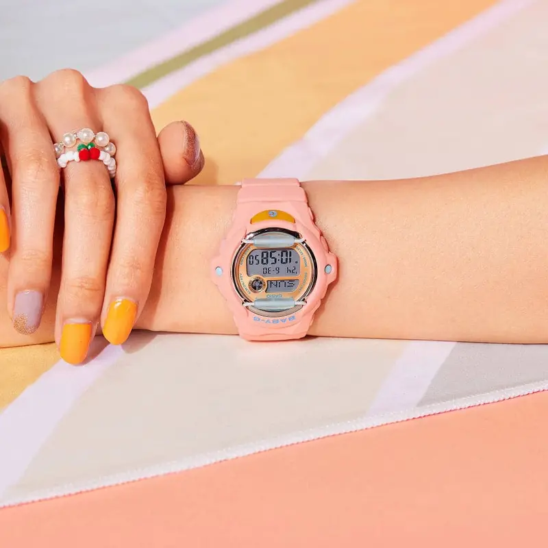 Casio Baby-G Digital Pink Resin Strap Women Watch Bg-169Pb-4Dr 2