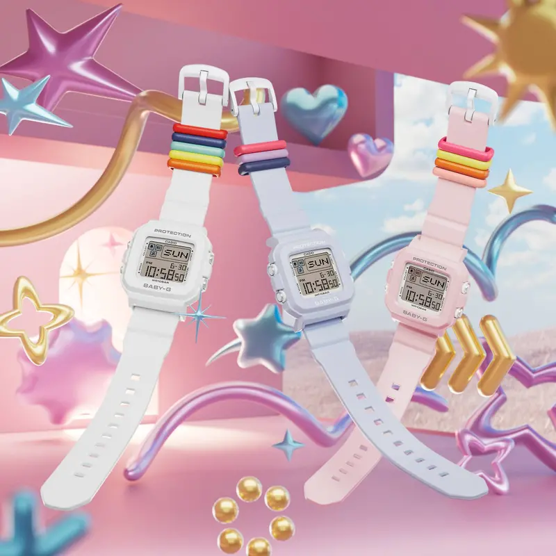 Casio Baby-G Digital Resin Strap Women Watch Bgd-10L Series 1