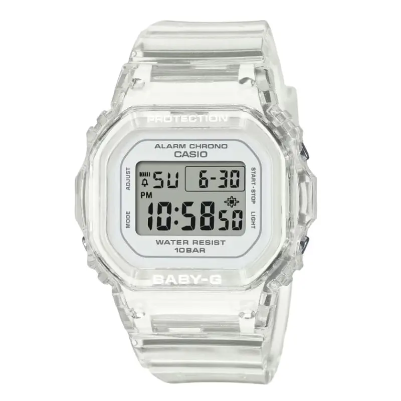 Casio Baby-G Digital Transparent Resin Strap Unisex Watch Bgd-565Us-7Dr 1