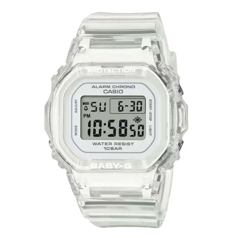 Casio Baby-G Digital Transparent Resin Strap Unisex Watch Bgd-565Us-7Dr-P 1