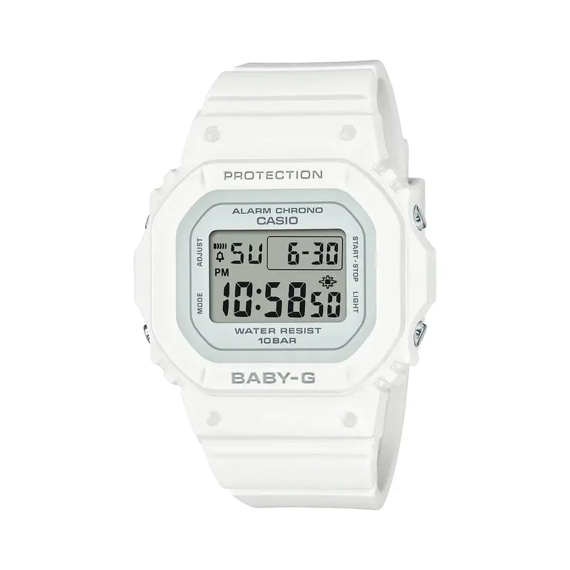 Casio Baby-G Digital White Resin Strap Unisex Watch Bgd-565U-7Dr 1