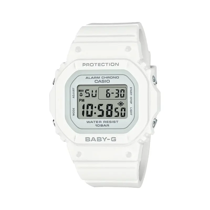 Casio Baby-G Digital White Resin Strap Women Watch Bgd-565-7Dr-P 1