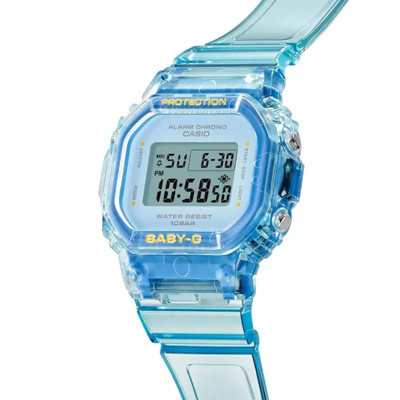 Casio Baby-G Lineup Translucent Blue Resin Band Women's Watch Bgd-565Sj-2Dr 2