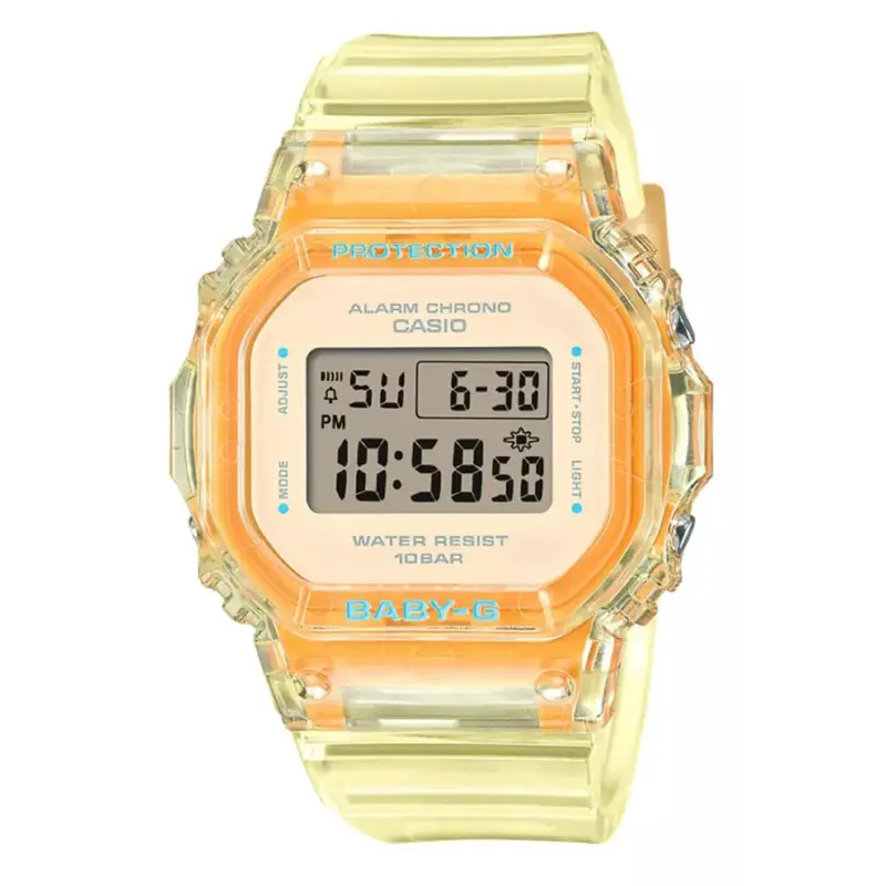 Casio Baby-G Lineup Yellow Transparent Resin Band Women's Watch Bgd-565Sj-9Dr-P 1