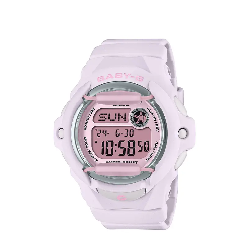 Casio Baby-G Pink Resin Strap Shock Resistant 200 Meter Digital Watch For Women Bg-169U-4Bdr 1