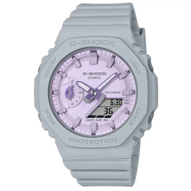 Casio Baby-G Silver Resin Strap Women Watch Gma-S2100nc-8Adr-P 1